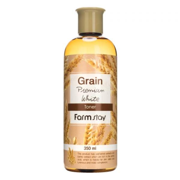 FarmStay Тонер с экстрактом ростков пшеницы Grain Premium White Toner, 350мл