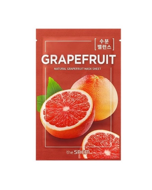 The Saem Тканевая маска с экстрактом грейпфрута Natural Mask Sheet - Grapefruit 1 шт.