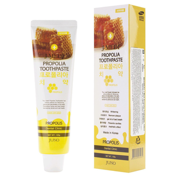 Juno Зубная паста с экстрактом прополиса, Propolia toothpaste, 120 г