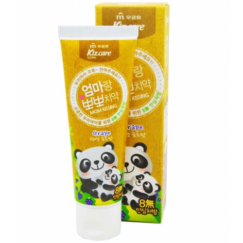 Mukunghwa Паста детская гелевая со вкусом красного винограда +0 - Kizcare kiss mom, 75г
