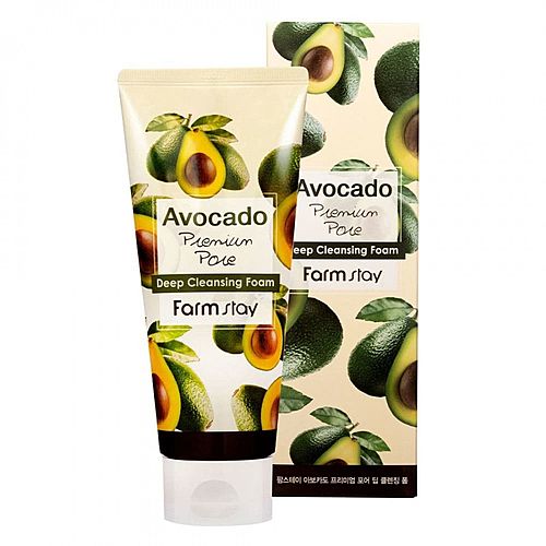 FarmStay Пенка для умывания - Avocado deep cleansing foam, 180мл