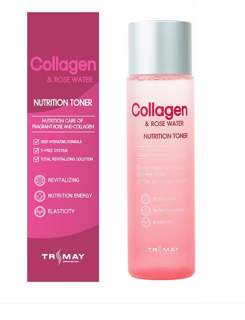 Trimay Питательный тонер с коллагеном и экстрактом розы Collagen & Rose Water Nutrition Toner