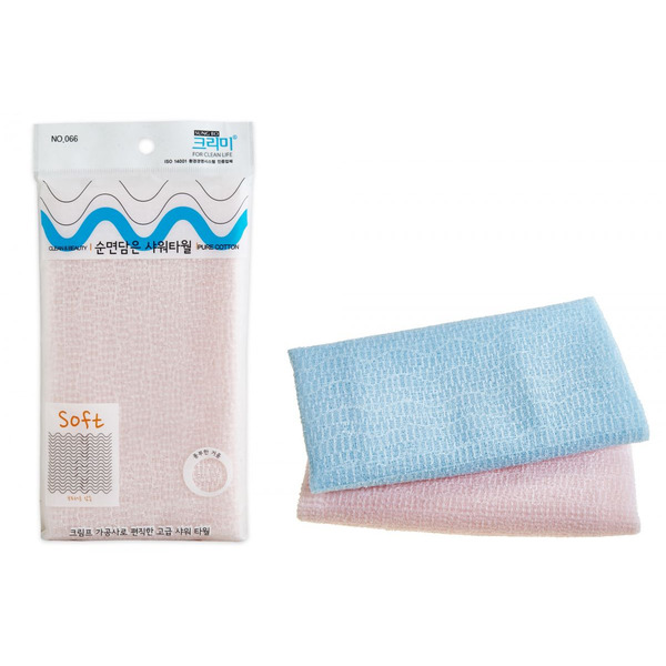 SUNG BO CLEAMY Мягкая мочалка для душа Pure Shower Towel, 28 см х 100 см