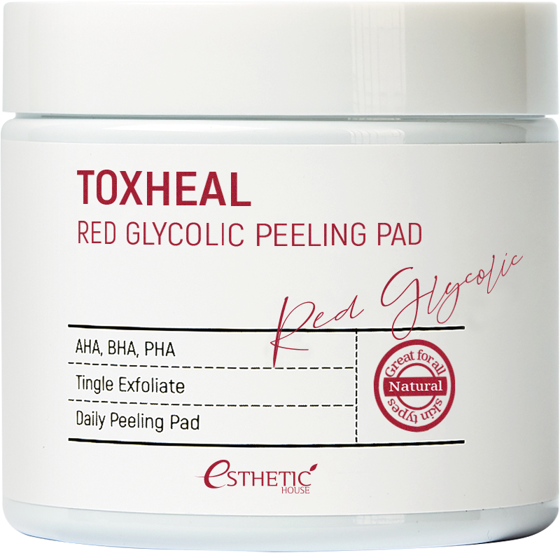 Esthetic House Пилинг-подушечки Гликолевые Toxheal Red Glyucolic Peeling Pad