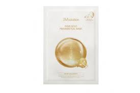 Jmsolution Маска тканевая трехслойная увлажняющая с коллоидным золотом Prime Gold Premium Foil Mask 1 шт