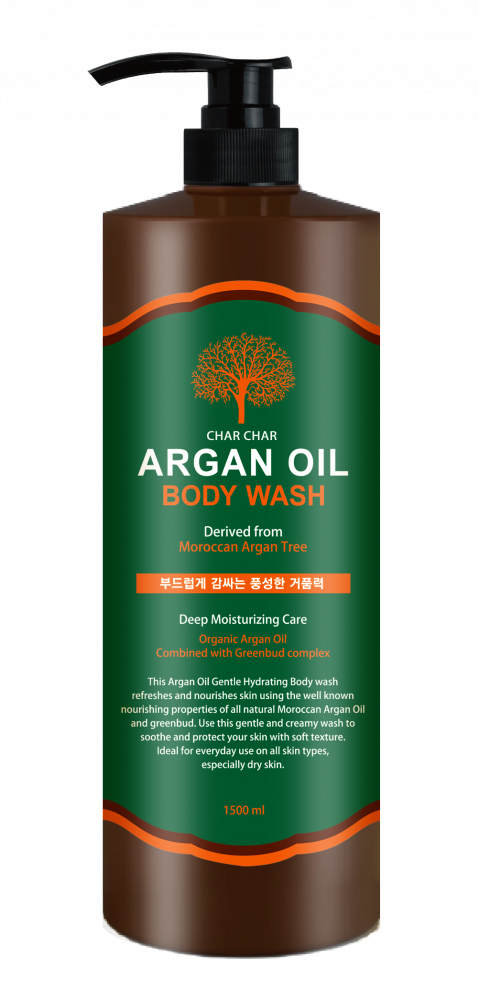 Char Char Гель для душа АРГАНОВОЕ МАСЛО Argan Oil Body Wash, 1500 мл