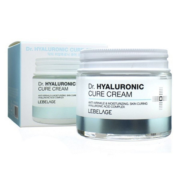 LEBELAGE Крем для лица антивозрастной ГИАЛУРОНОВАЯ КИСЛОТА Dr. Hyaluronic Cure Cream, 70 мл