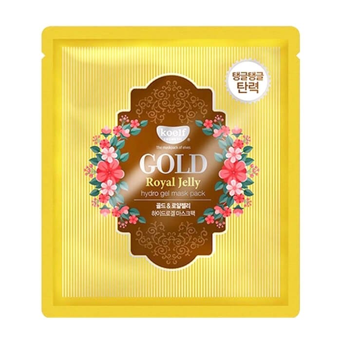 KOELF Гидрогелевая маска для лица ЗОЛОТО/МАТОЧНОЕ МОЛОЧКО Gold & Royal Jelly Mask