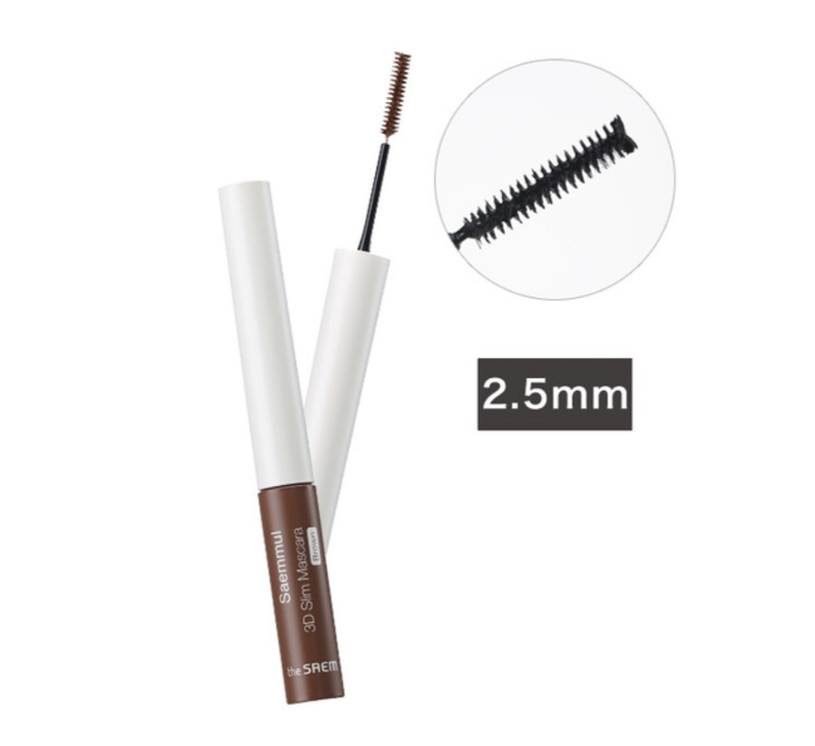 THE SAEM Тушь для ресниц коричневая Saemmul 3D Slim Mascara Brown, 4 г