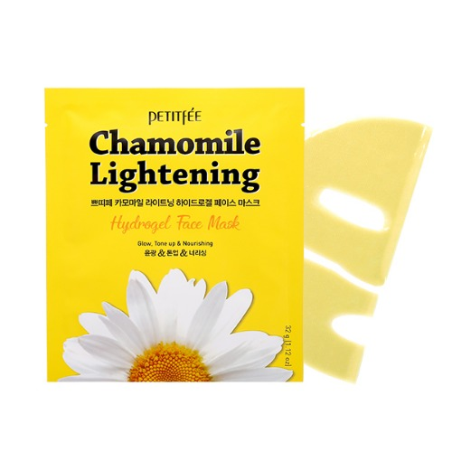 PETITFEE Гидрогелевая маска для лица РОМАШКА Chamomile Lightening Hydrogel Face Mask