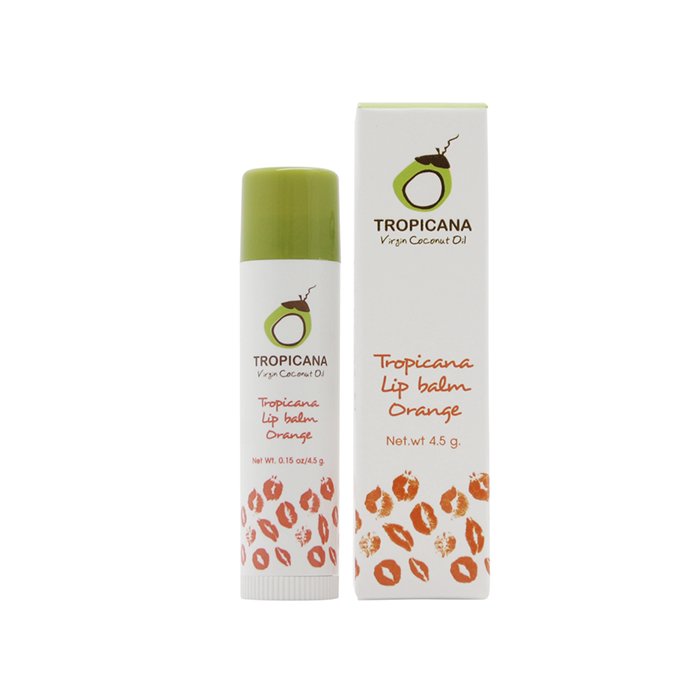 TROPICANA Бальзам для губ АПЕЛЬСИНОВЫЙ АРОМАТ Lip balm Orange, 4,5 гр