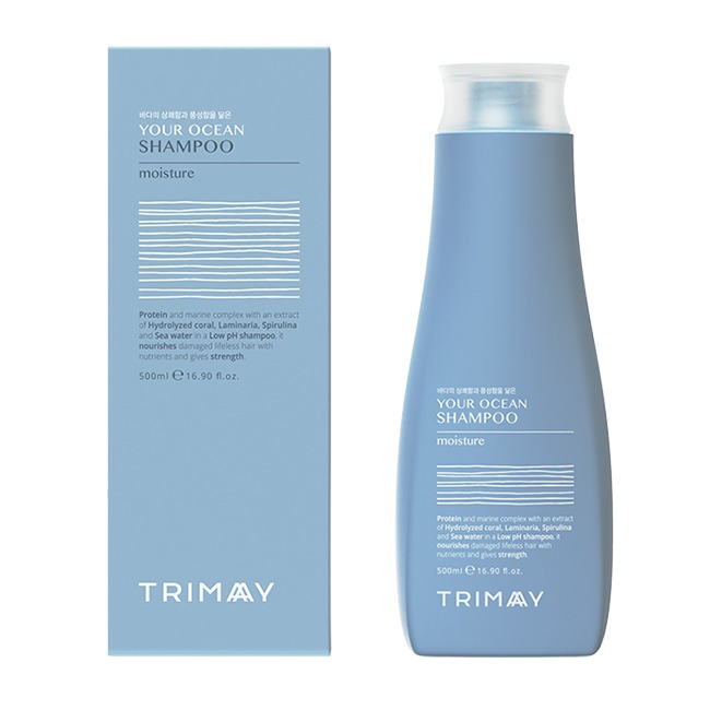 TRIMAY Шампунь бессульфатный протеиновый c морским комплексом Your Ocean Shampoo Moisture Protein, 500 мл