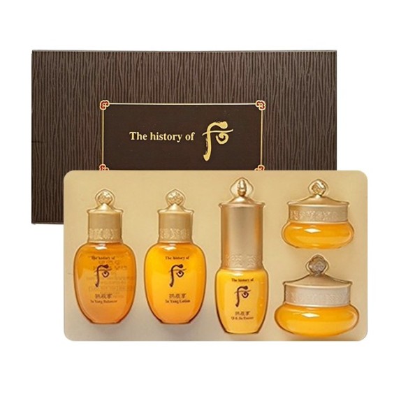 The History of Whoo Антивозрастной набор миниатюр Ja Saeng Essence Special Gift Set 5 items