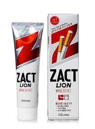 Lion Зубная паста Zact с эффектом отбеливания кофейного и никотинового налета, 150 г
