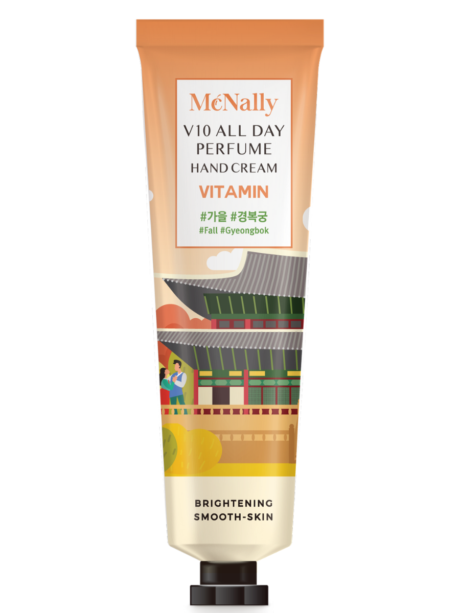 MCNALLY Парфюмированный крем для рук витаминный V10 ALL DAY PERFUME HAND CREAM VITAMIN, 30 мл