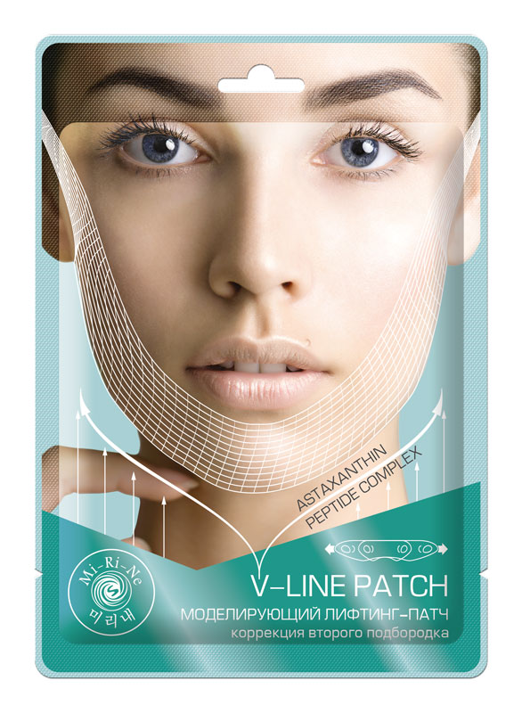 MI-RI-NE Патч-лифтинг для коррекции второго подбородка МОДЕЛИРУЮЩИЙ V-Line Patch, 8 г