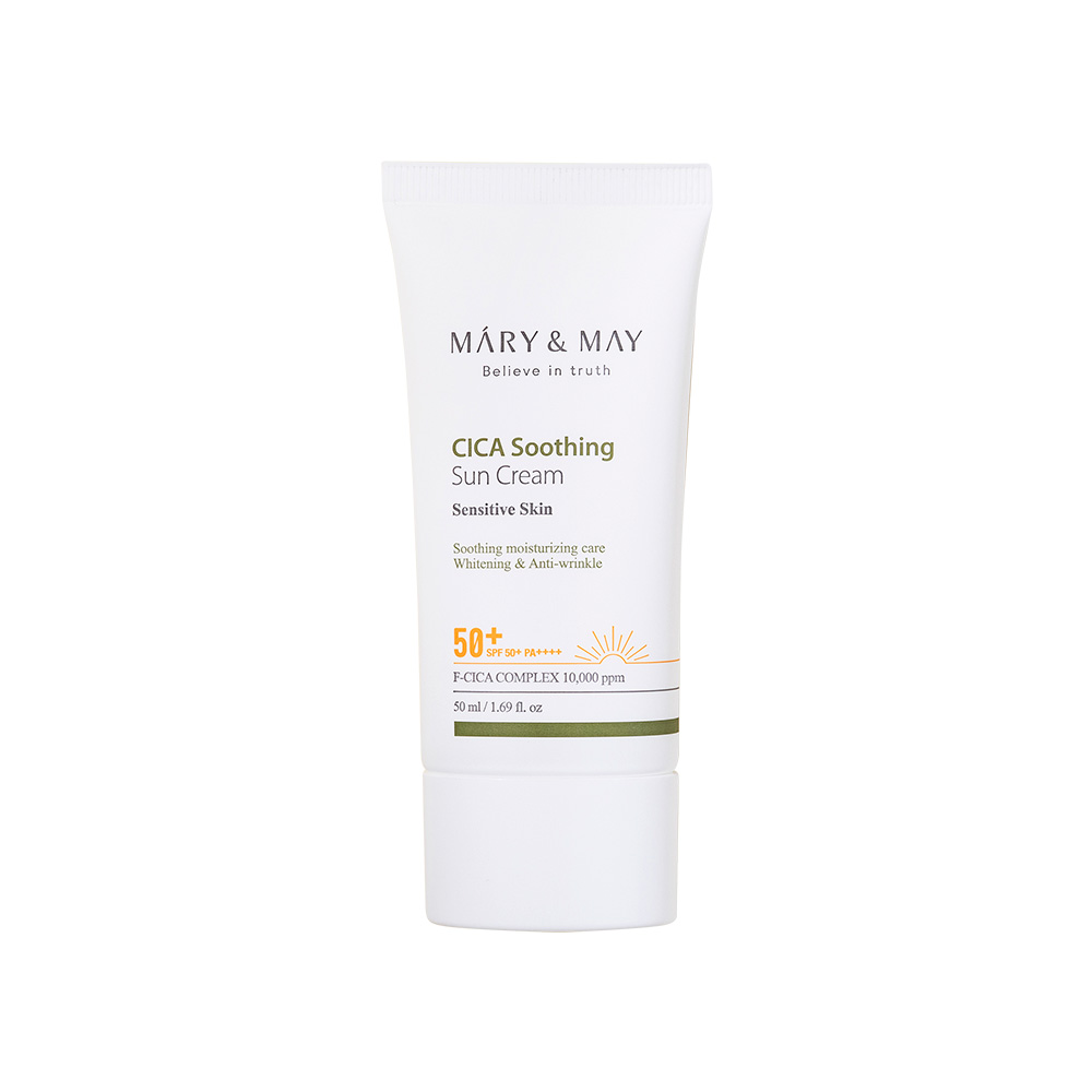 MARY&MAY Солнцезащитный крем с центеллой Cica Soothing Sun Cream SPF 50+PA++++, 50мл