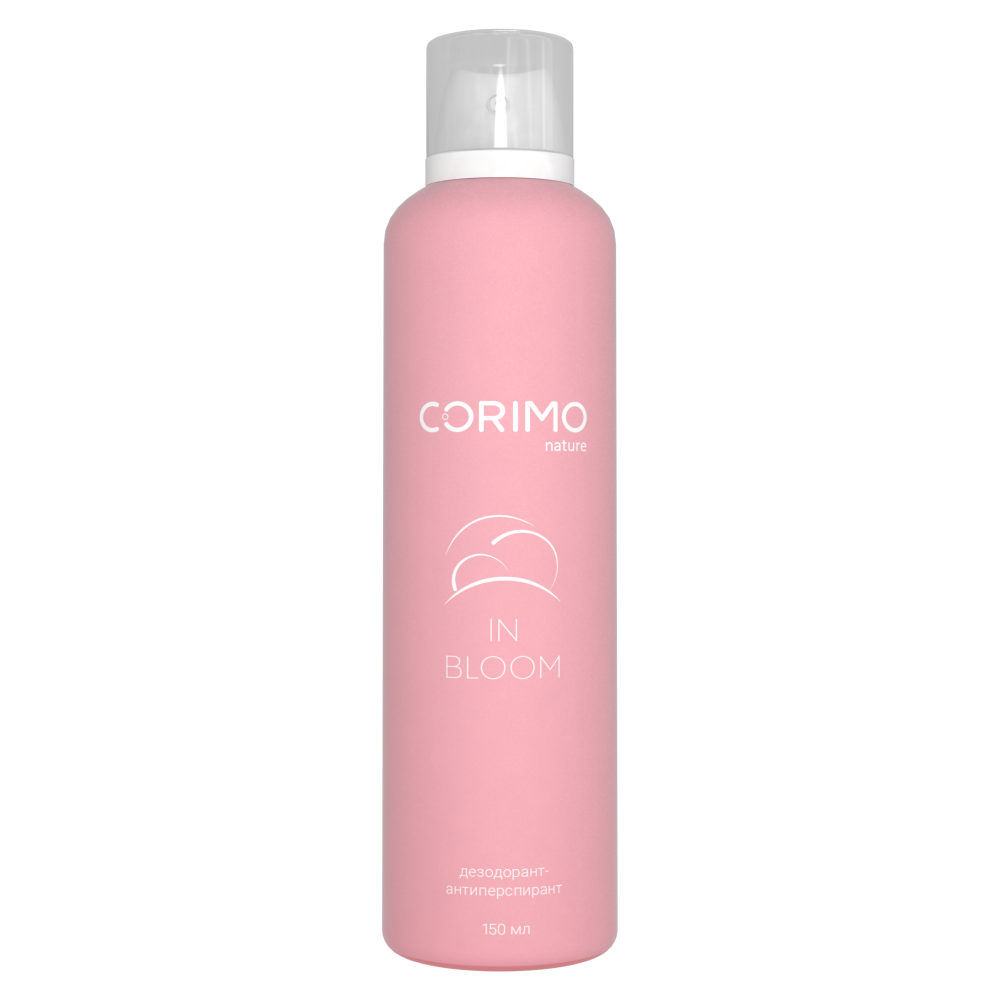 CORIMO Дезодорант-антиперспирант IN BLOOM защита 24 часа, 150 мл