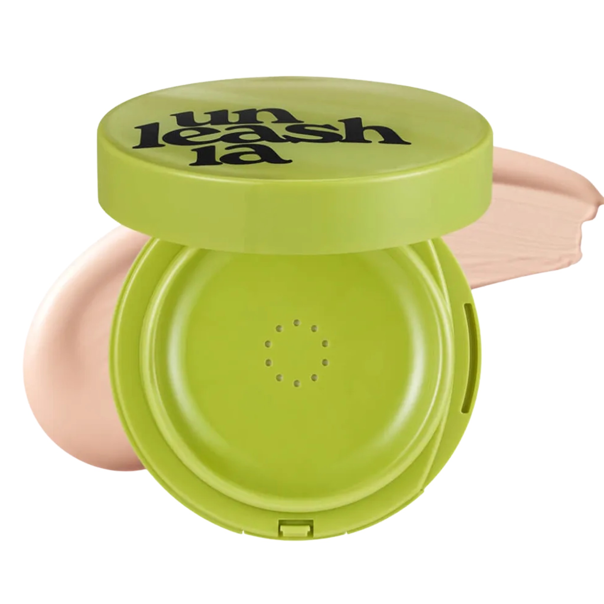 Unleashia Healthy Green Cushion SPF30 PA++ 18C Seashell Стойкий тональный кушон с сатиновым финишем
