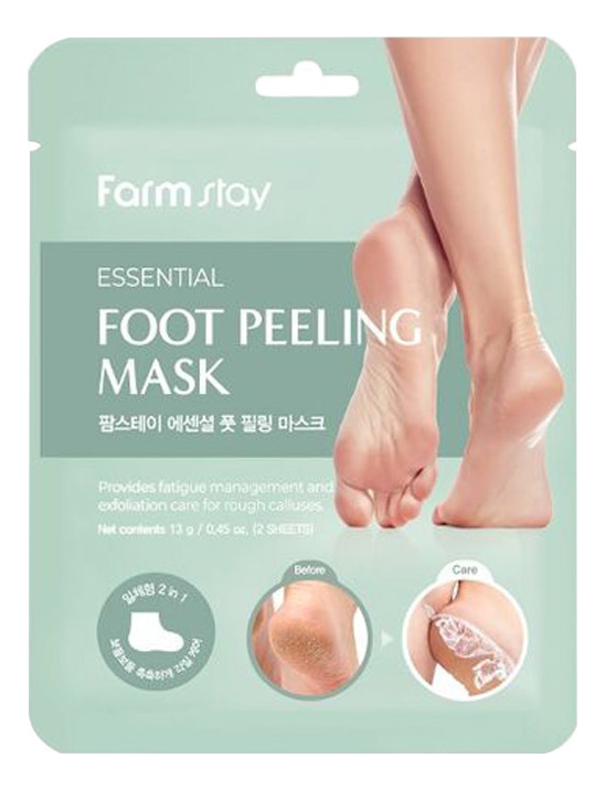 FarmStay Маска-носочки пилинг для ног Essential Foot Peeling Mask