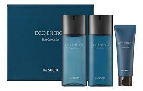 THE SAEM Набор мужской Eco energy skin care 2 set (тонер,лосьон,молочко)