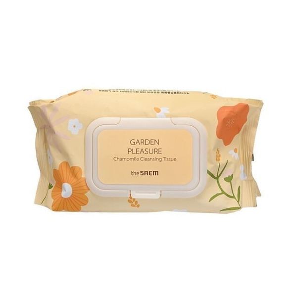 The Saem Салфетки косметические влажные Garden Pleasure Chamomile Cleansing Tissue, 100 шт.