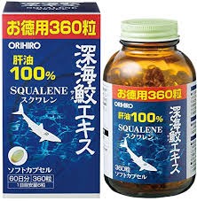 Orihiro Акулий Сквален Squalene Shark liver oil 99.6%, 360 шт