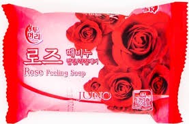 Juno Косметическое мыло с розой Peeling Soap Rose, 150 г