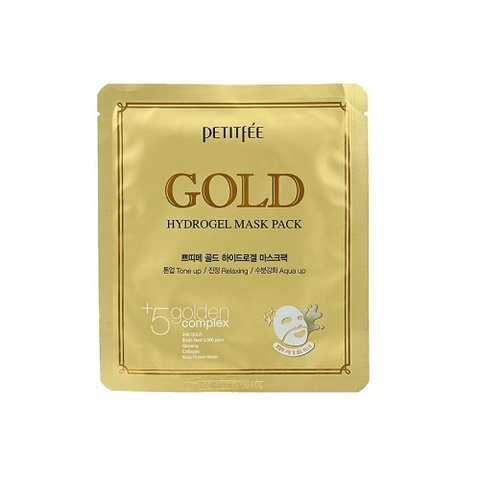 PETITFEE Гидрогелевая маска для лица ЗОЛОТО Gold Hydrogel Mask Pack