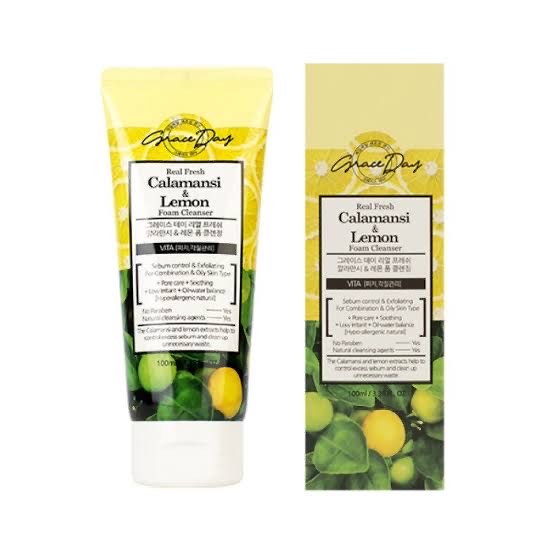 Grace Day Освежающая пенка для умывания с Лимоном и Каламанси Real Fresh Calamansi & Lemon