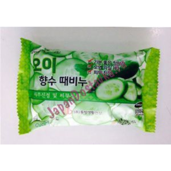 JUNO Мыло-скраб с экстрактом огурцов Lovelybebe Perfume Peeling Soap Cucumber, 150 г