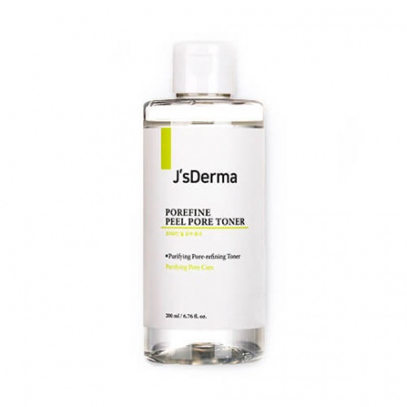 JsDERMA Пилинг тонер с гликолевой кислотой Pore Cleaning&Refine Glycolic Acid 1% Toner, 200мл