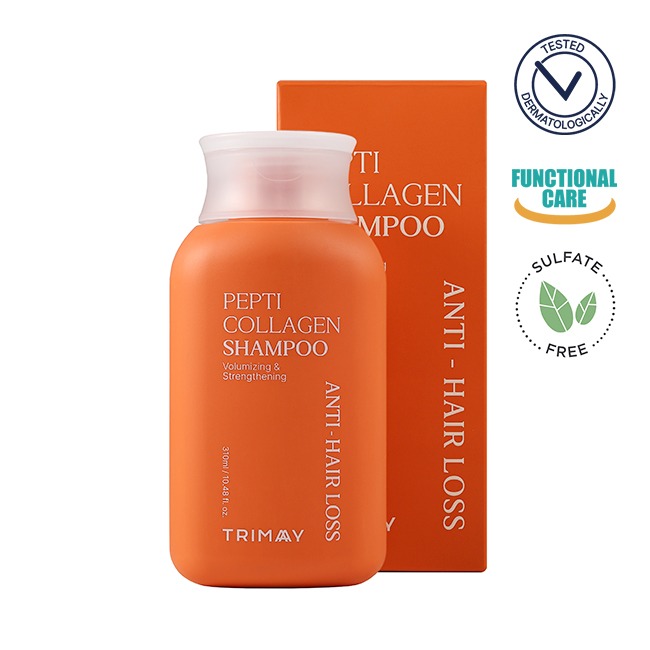TRIMAY Шампунь против выпадения волос с пептидами и коллагеном Pepti Collagen Anti-Hair Loss Shampoo, 310 мл
