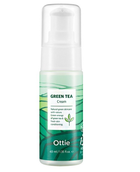 Ottie Увлажняющий крем для лица с зелёным чаем Green Tea Cream 40 мл