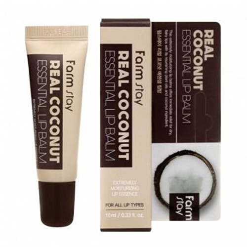 FarmStay Бальзам для губ Восстанавливающий c кокосовым маслом Real Coconut Essential Lip Balm