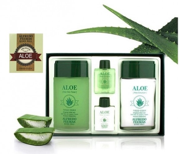 Alfredo Набор для ухода за мужской кожей с экстрактом алоэ Aloe Skin Care Set for Men