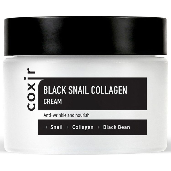 COXIR Крем против морщин с коллагеном и муцином черной улитки Black Snail Collagen Cream, 50 мл