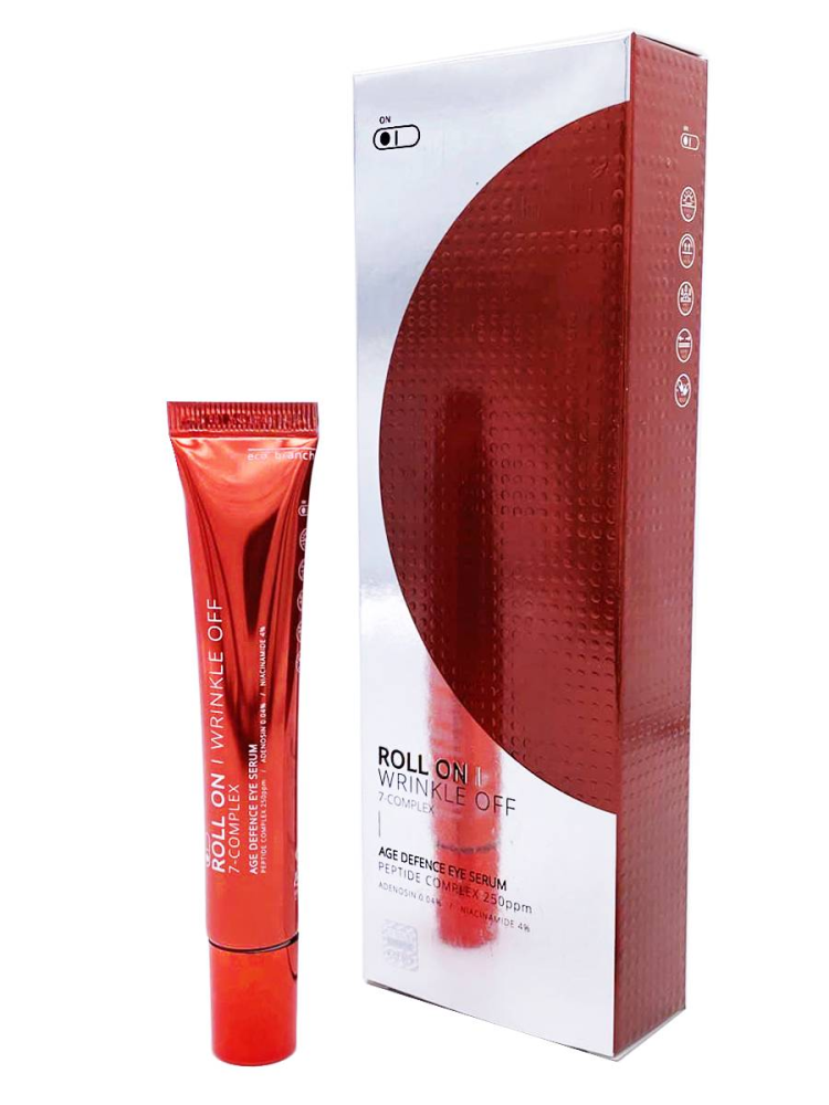 Eco Branch Сыворотка роллер для глаз Roll On Wrinkle Off Peptide Complex Eye Serum