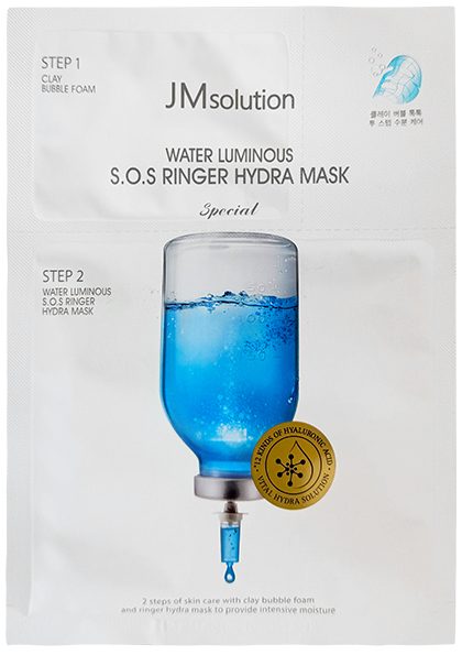 JMsolution Маска увлажняющая двухступенчатая - Water luminous S.O.S ringer hydra mask special, 30мл