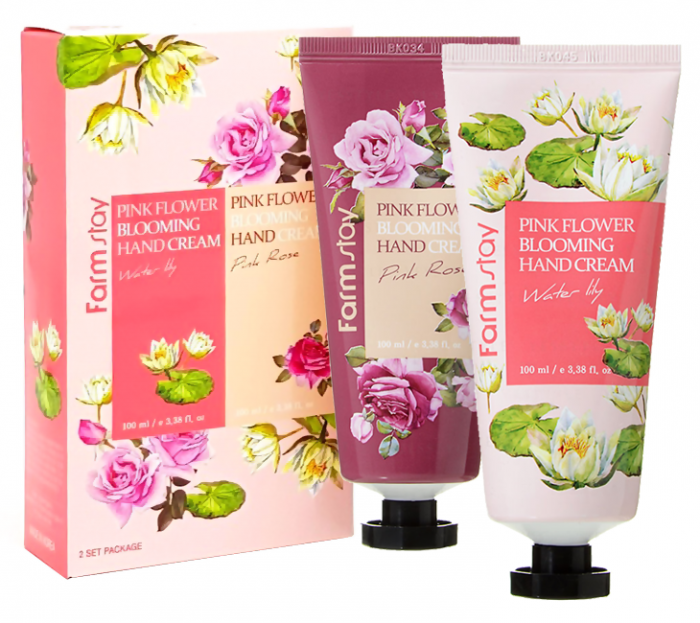 Farmstay Набор кремов для рук с экстрактами цветочных лепестков Pink Flower Blooming Hand Cream