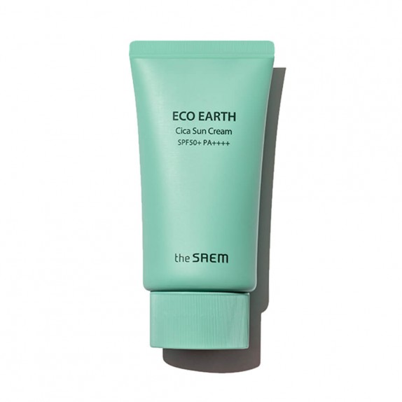 THE SAEM Солнцезащитный крем Eco Earth Cica Sun Cream SPF 50+, 50мл