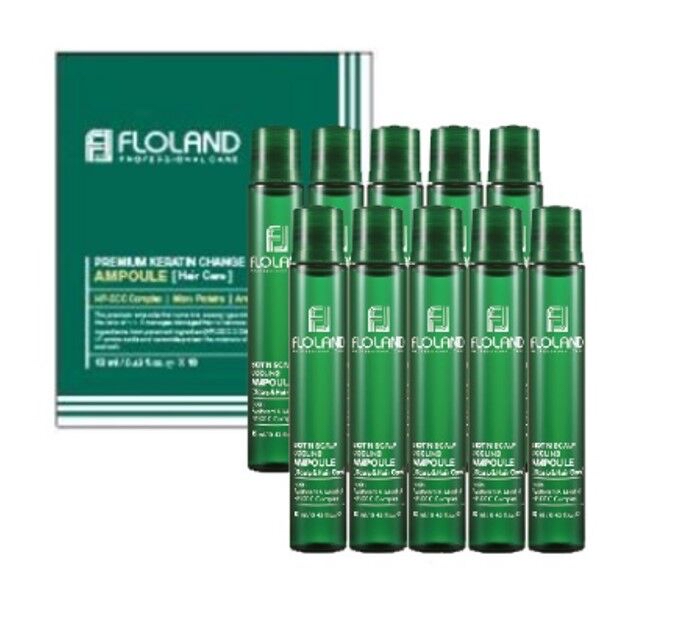 Floland Маска-филлер для волос с биотином Biotin Scalp Cooling Ampoule