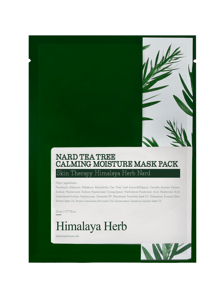 NARD Маска тканевая успокаивающая с экстрактом чайного дерева TEA TREE CALMING MOISTURE MASK