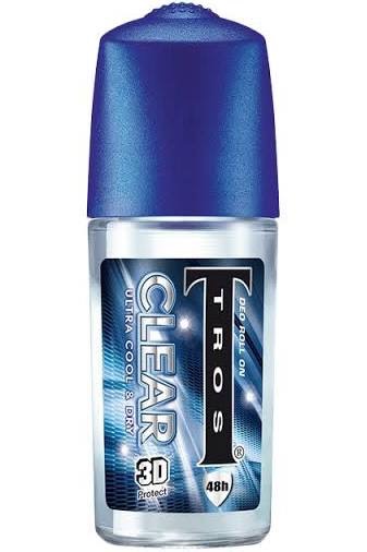 TROS Дезодарант роликовый Deo Roll On Clear Ultra Cool & Dry 45ml