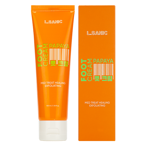 L.Sanic Крем-пилинг для ног с экстрактом папайи - med treat healing exfoliating foot cream, 100мл