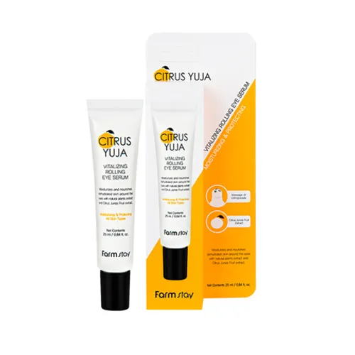 FarmStay Citrus Yuja Rolling Eye Serum Цитрусовая сыворотка для век