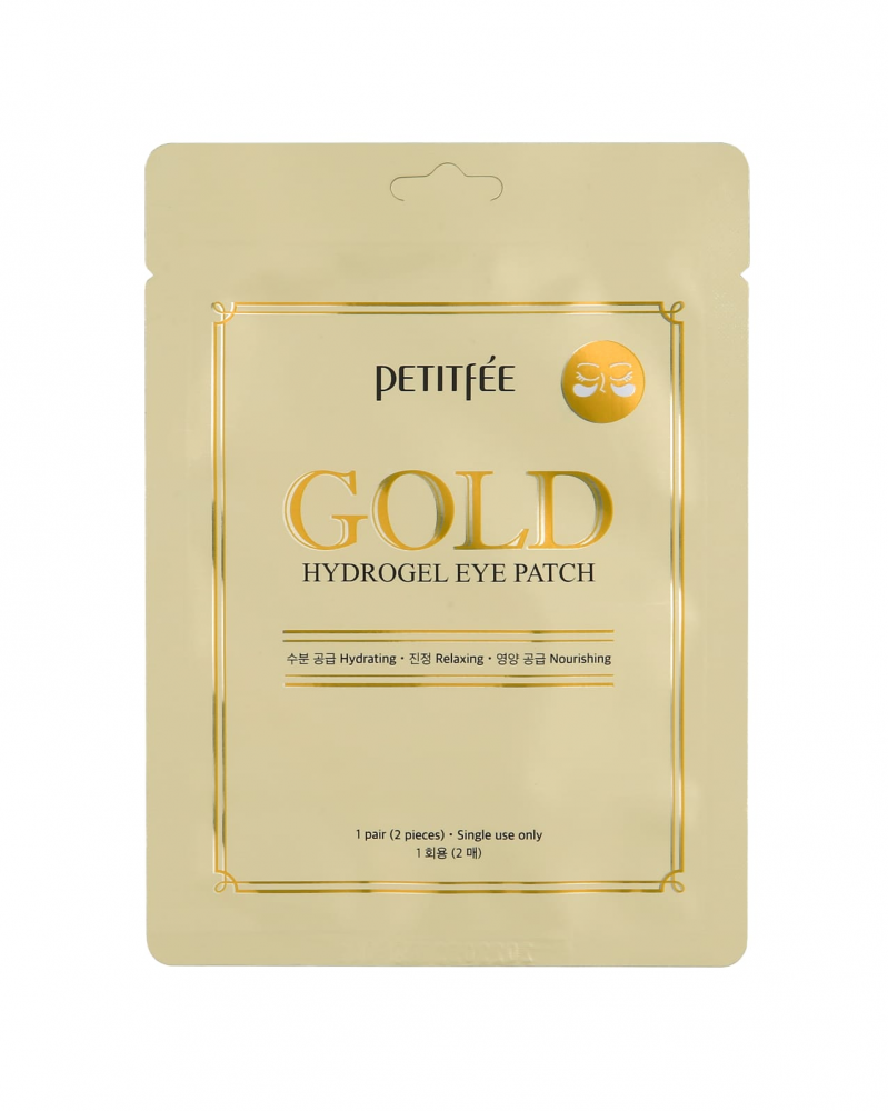 PETITFEE Gold Hydrogel Eye Patch Патчи гидрогелевые для кожи вокруг глаз с золотом 1 пара