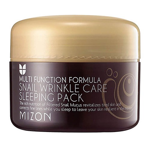 Mizon Маска ночная улиточная - Snail wrinkle care sleeping pack, 80мл