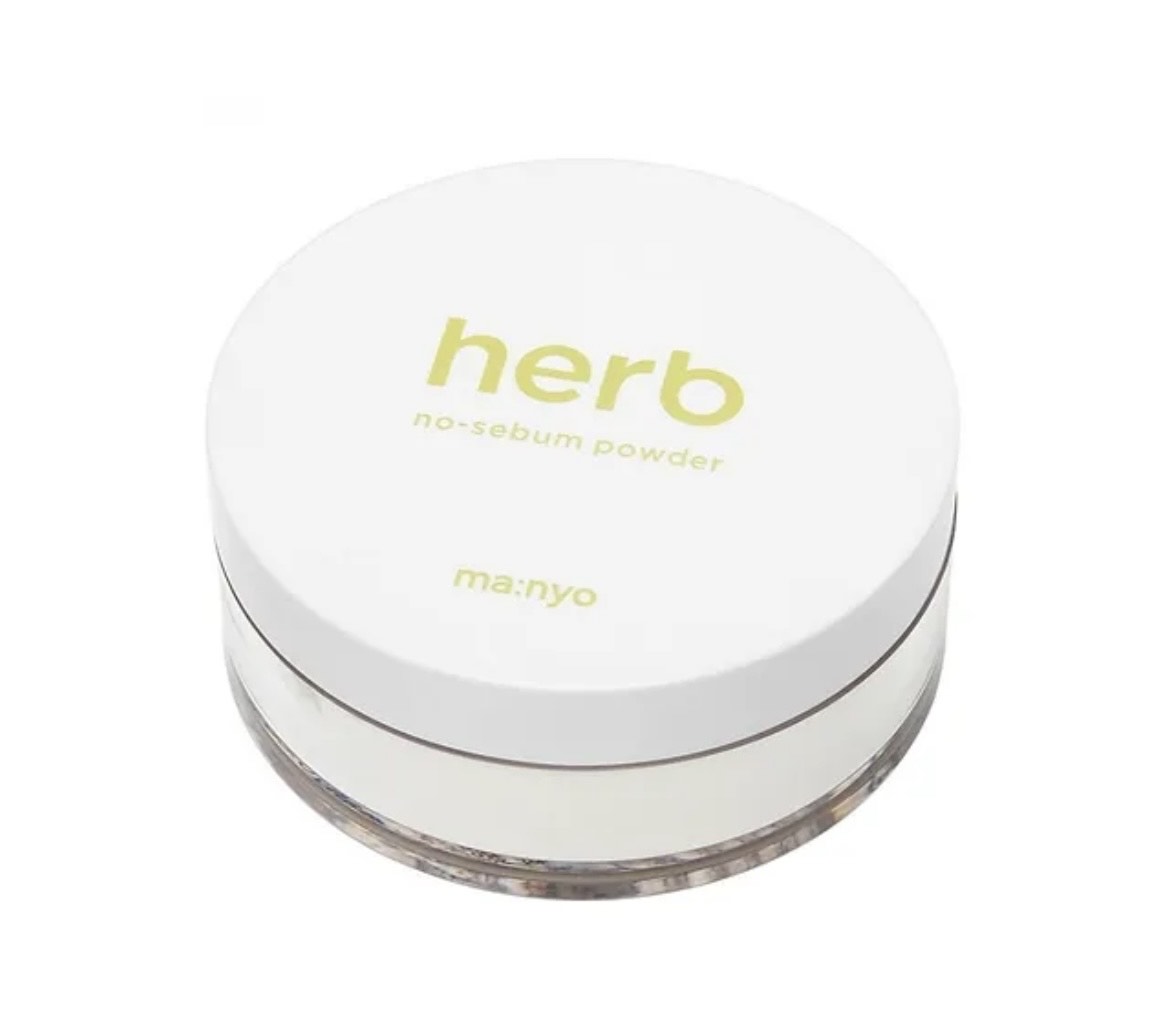 MANYO FACTORY Матирующая рассыпчатая пудра с комплексом трав Herb Green No-Sebum Powder