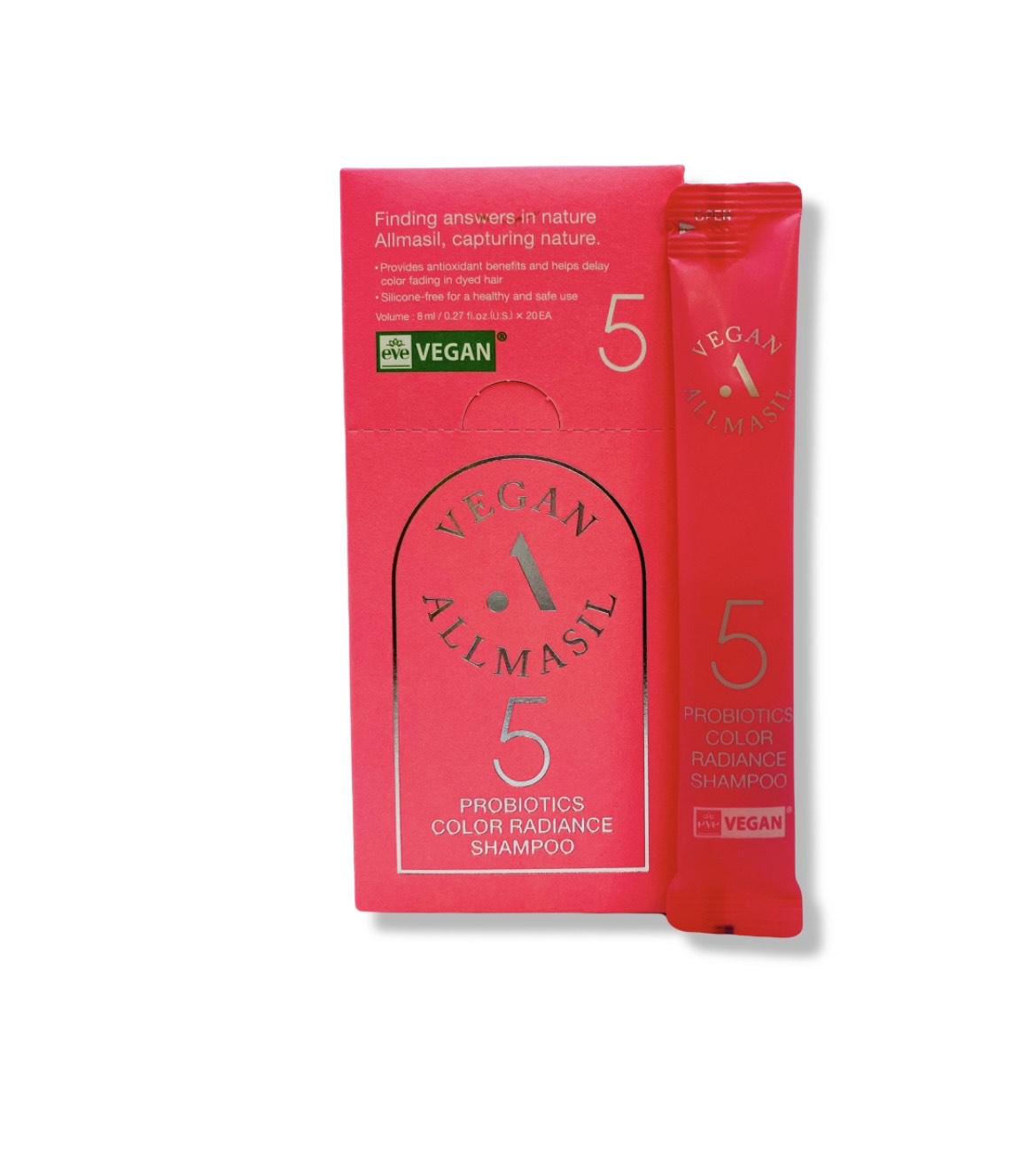 AllMasil Шампунь с пробиотиками Vegan 5 Probiotics Color Radiance Shampoo, 8 мл